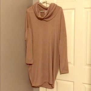 Light pink sweater dress